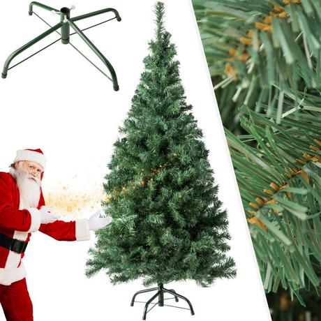 Tectake Sapin de Noël artificiel avec support métallique  