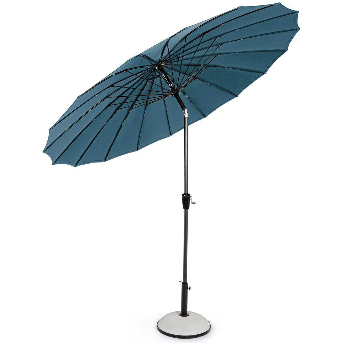 mutoni Parasol Atlanta 270 anthracite bleu paon  