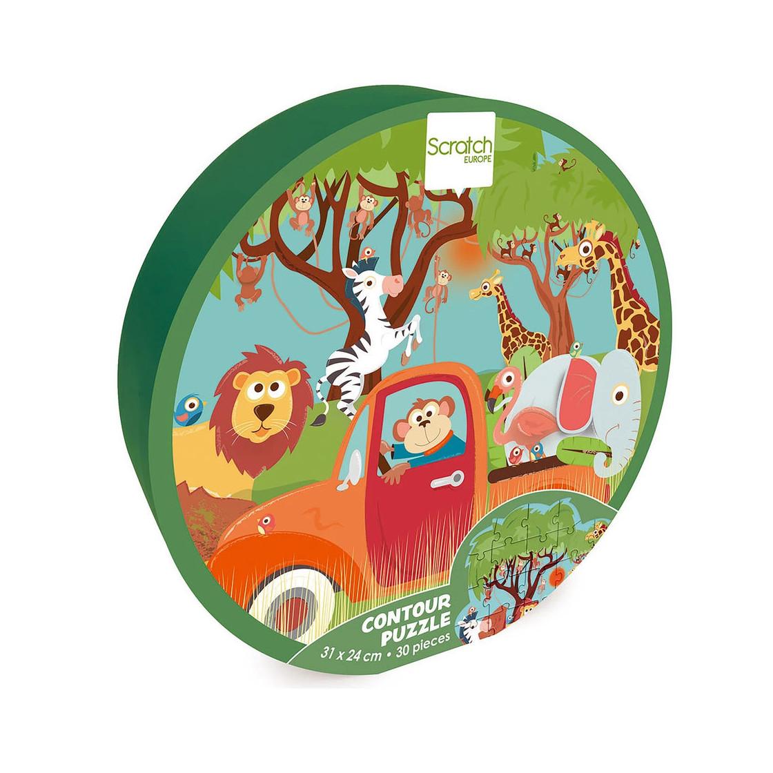 Image of Puzzle Konturpuzzle Safari (30Teile)