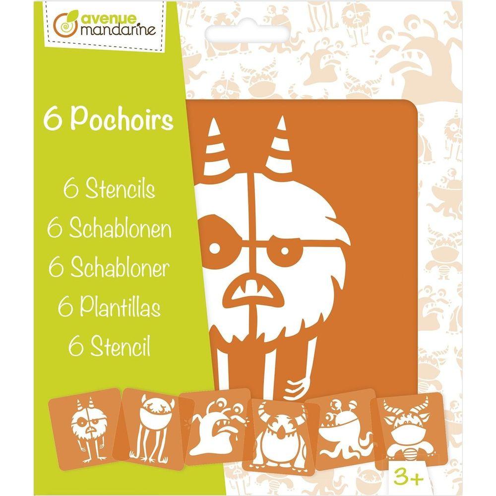 Image of Avenue Mandarine PO011C Schablone Orange Malschablone Orange