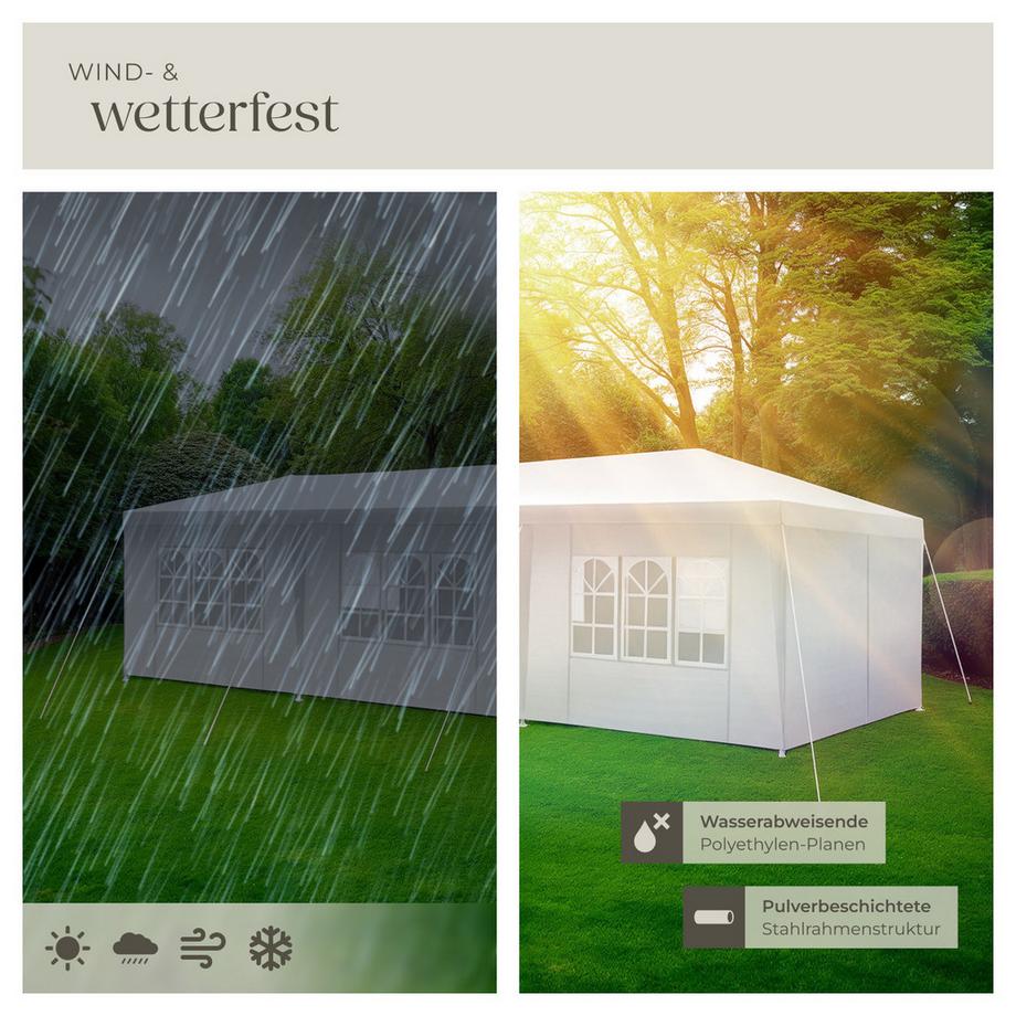 Tectake Pavillon MIRAMAS 9 x 3 m en système emboîtable  