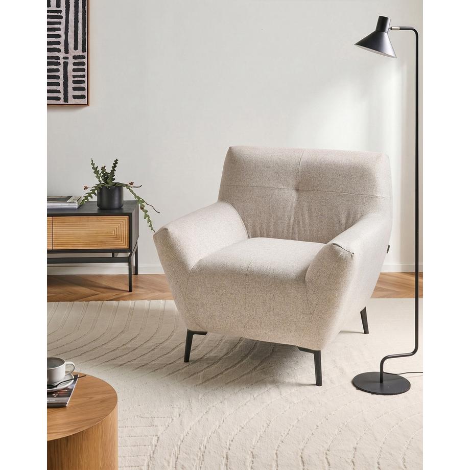 Beliani Sessel aus Stoff Modern LAKENE  