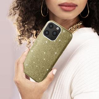 Avizar  Cover Paillette iPhone 14 Pro Max Oro 