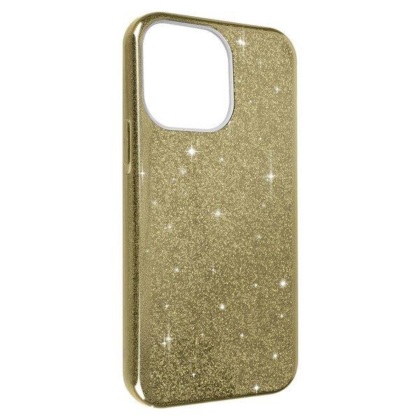 Avizar  Glitter Hülle iPhone 14 Pro Max Gold 