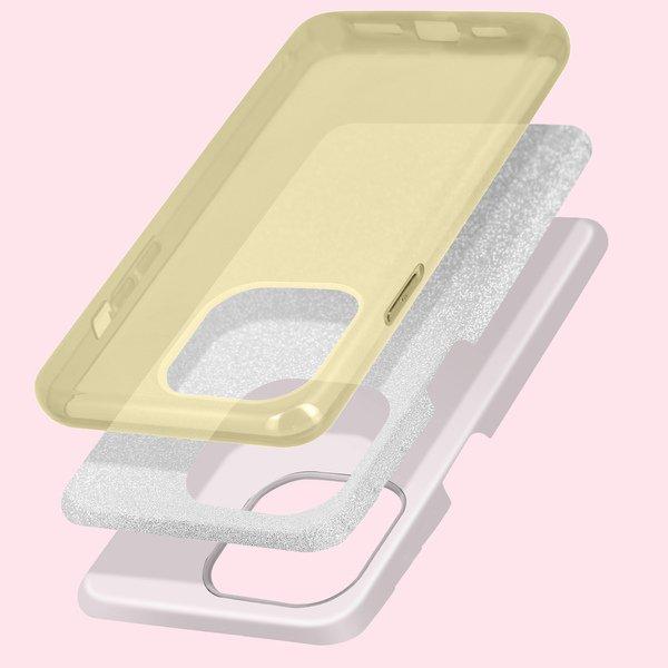 Avizar  Cover Paillette iPhone 14 Pro Max Oro 