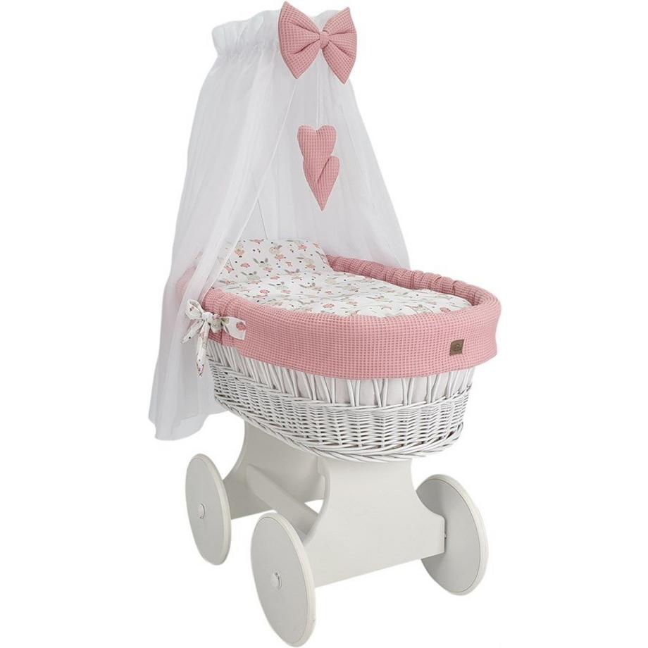 bisal  Berceau moïse complet Lapin rose 
