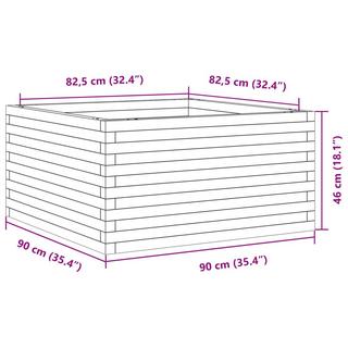 VidaXL Jardinière pinède imprégnée  