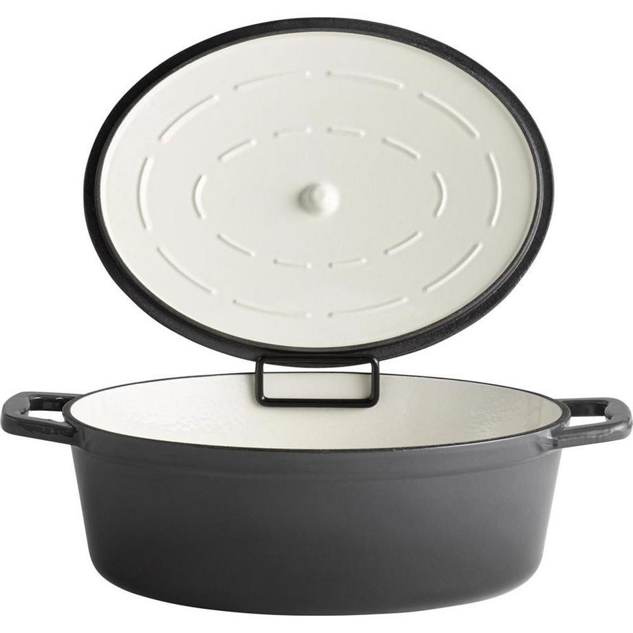 APS Bräter mit Deckel Gusseisen oval  