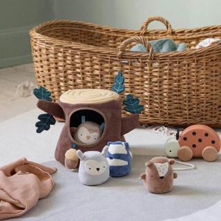 sebra  Peluche d’activités souche d'arbre 