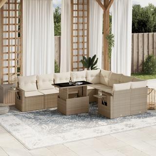 VidaXL set divano da giardino Polirattan  