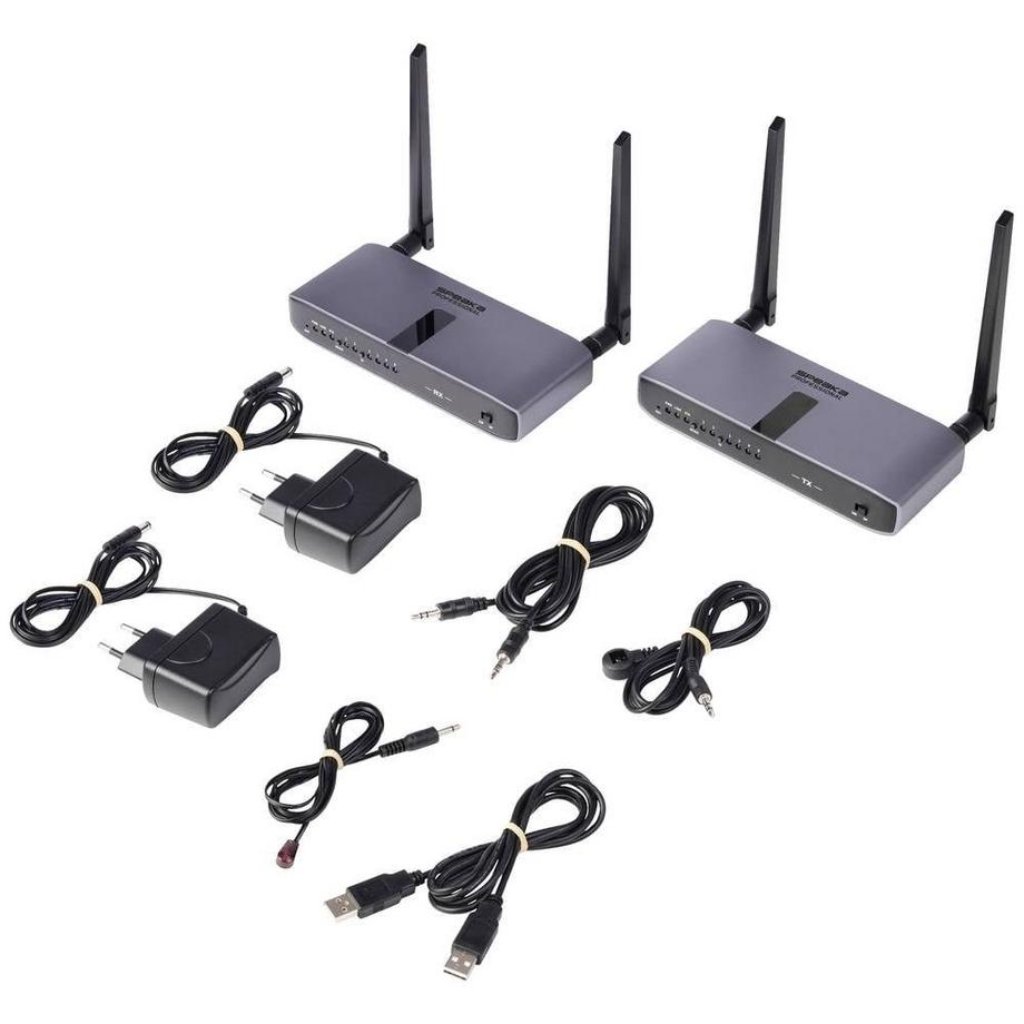 SpeaKa Professional  SPEAKA Professional Funkübertragungssystem für HDMI, USB-Eingabegeräte, Audio und -Signal 