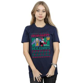 DC COMICS  Tshirt HA HA HAPPY HOLIDAYS 