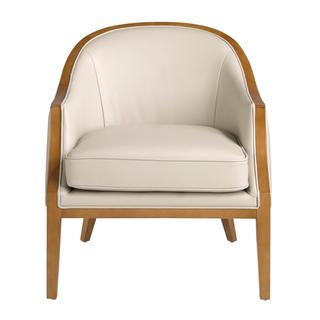 ANGEL CERDA Fauteuil en cuir sable  