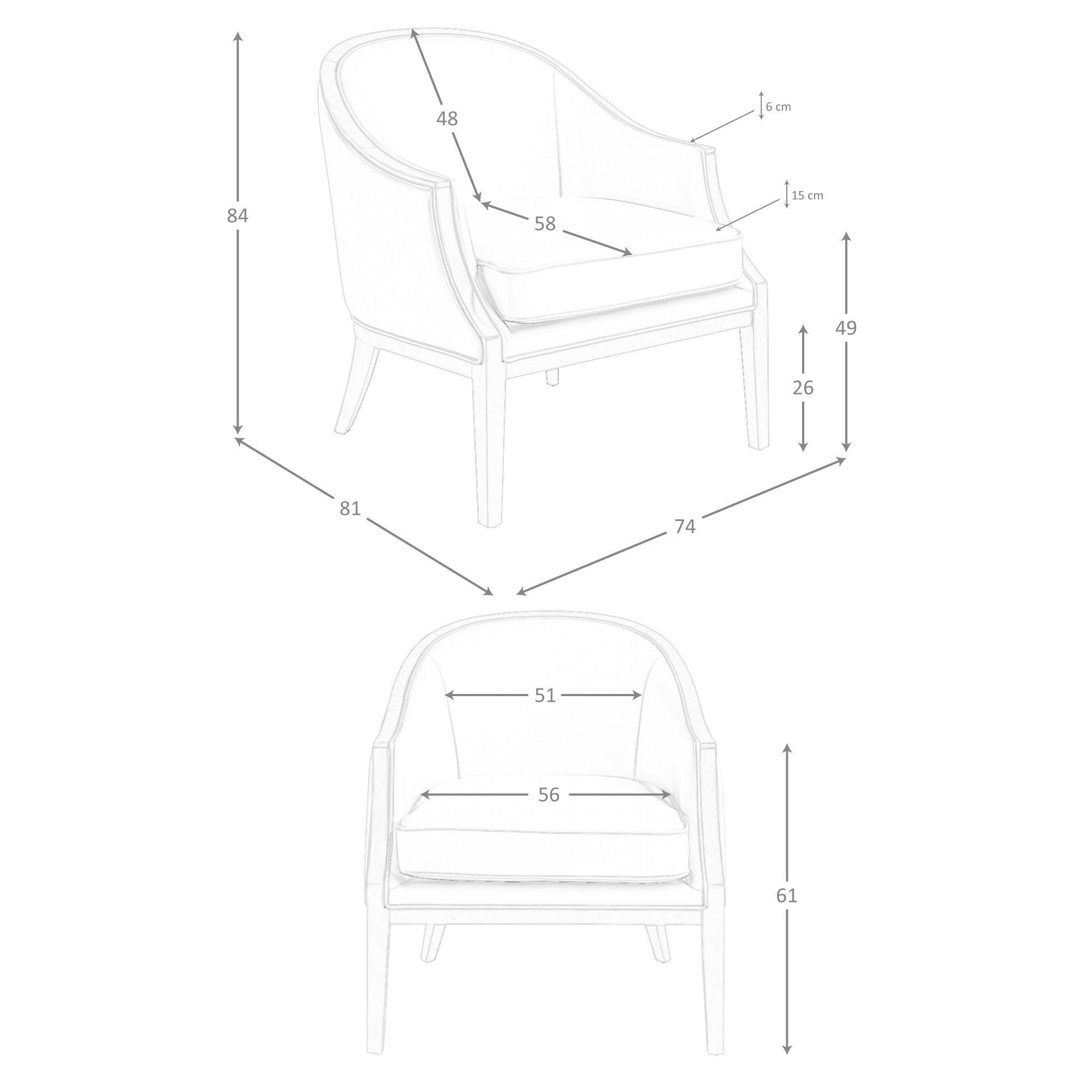 ANGEL CERDA Fauteuil en cuir sable  