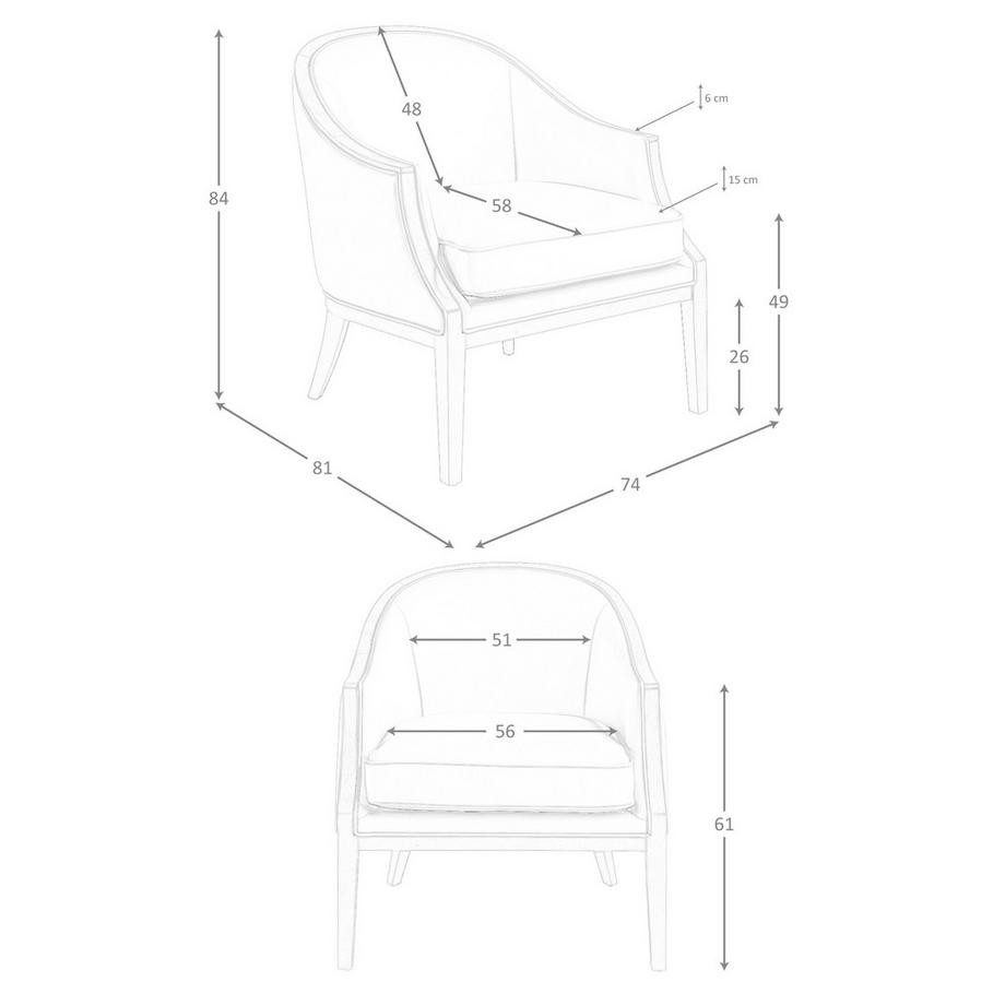 ANGEL CERDA Fauteuil en cuir sable  