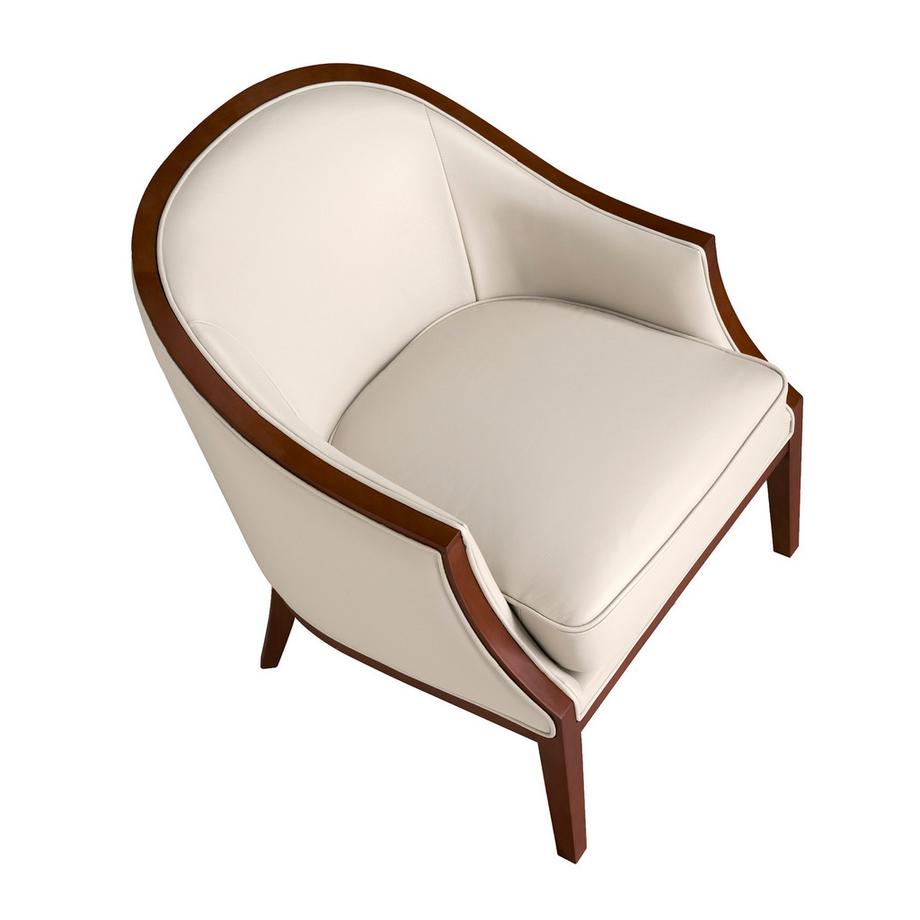 ANGEL CERDA Fauteuil en cuir sable  