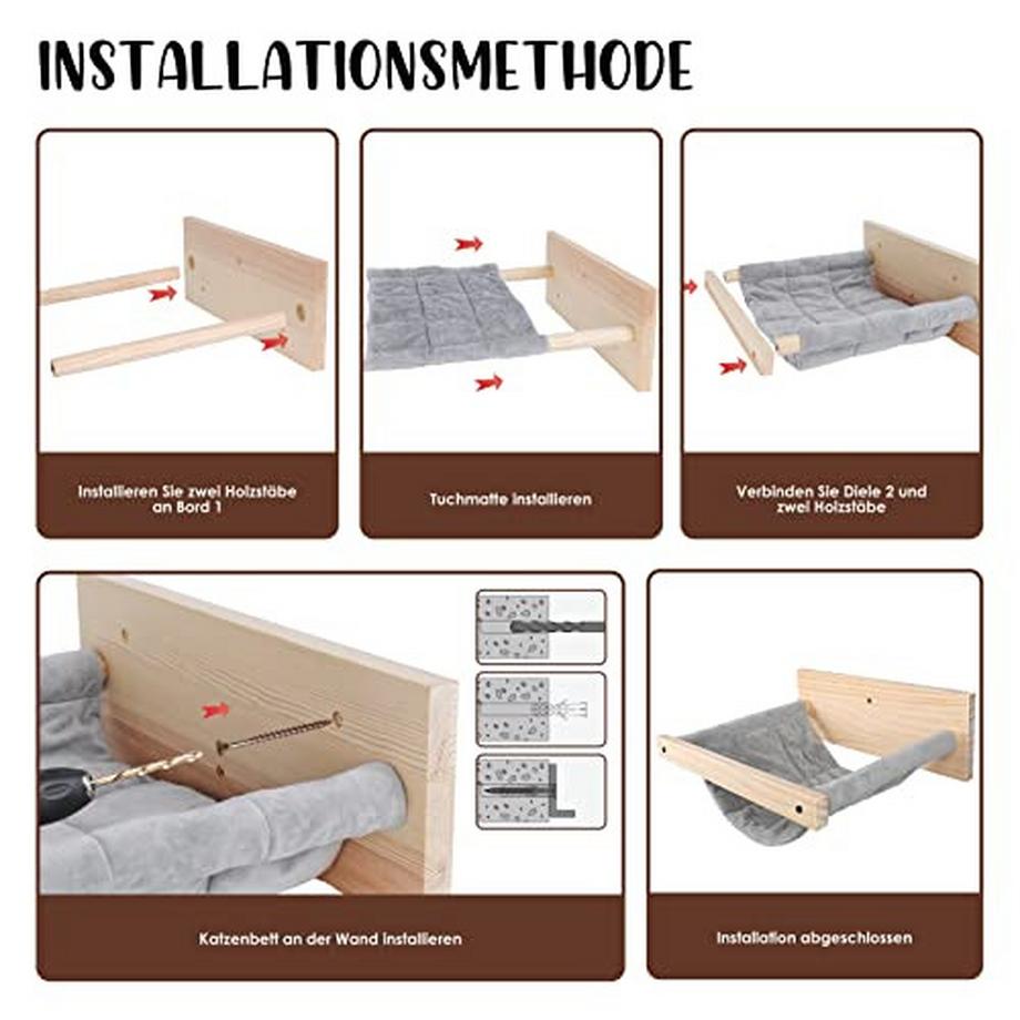 Alopini  Hamac pour chat pour montage mural hamac pour chat 