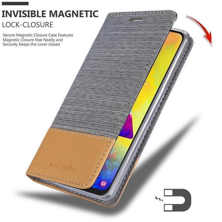 Cadorabo  Hülle für Samsung Galaxy M20 Magnetverschluss, Kartenfach 