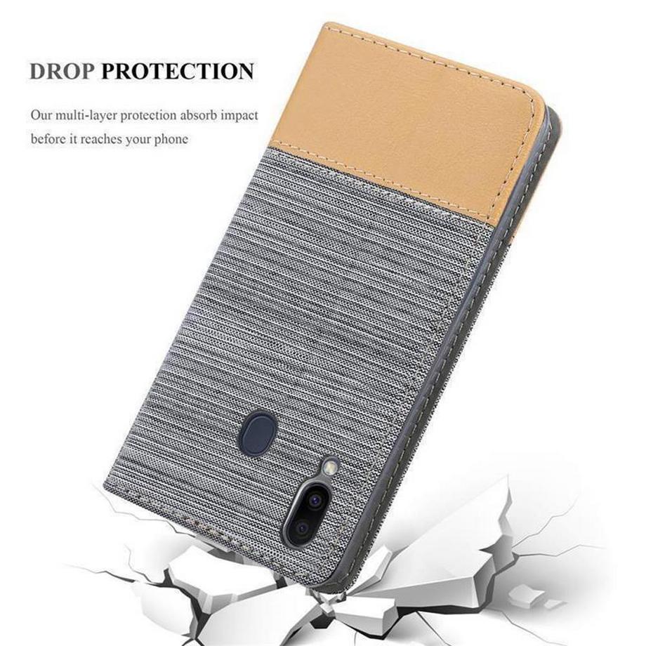 Cadorabo  Hülle für Samsung Galaxy M20 Magnetverschluss, Kartenfach 