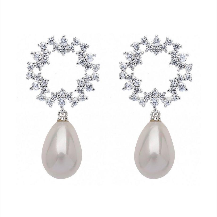 Kreisförmige Bezaubernde Hohle Tropfenohrringe