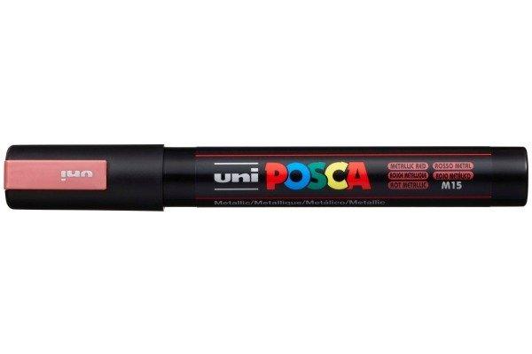 uni-ball UNI-BALL Posca Marker 1.8-2.5mm PC5M MET. RE MET rot, Rundspitze  