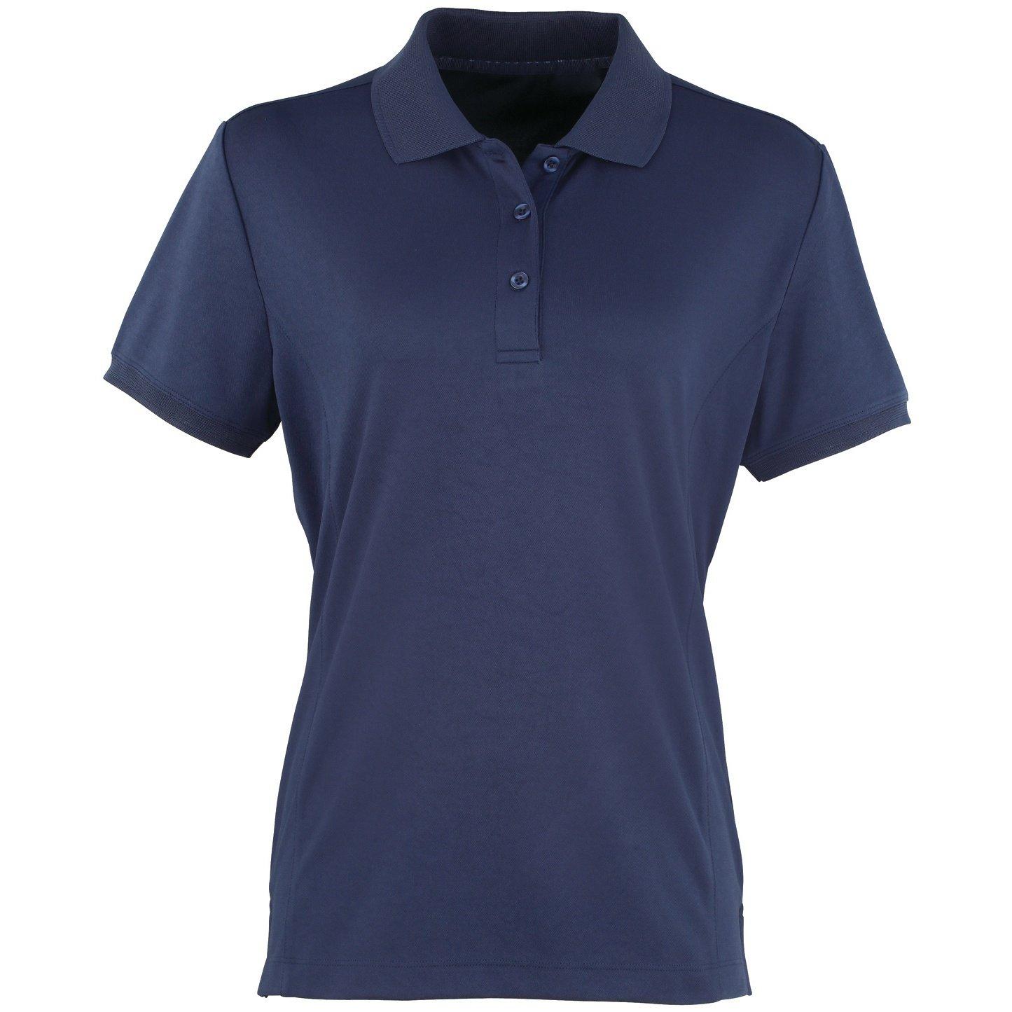 Image of Coolchecker Piqué Poloshirt Polohemd, Kurzarm Damen Marine S