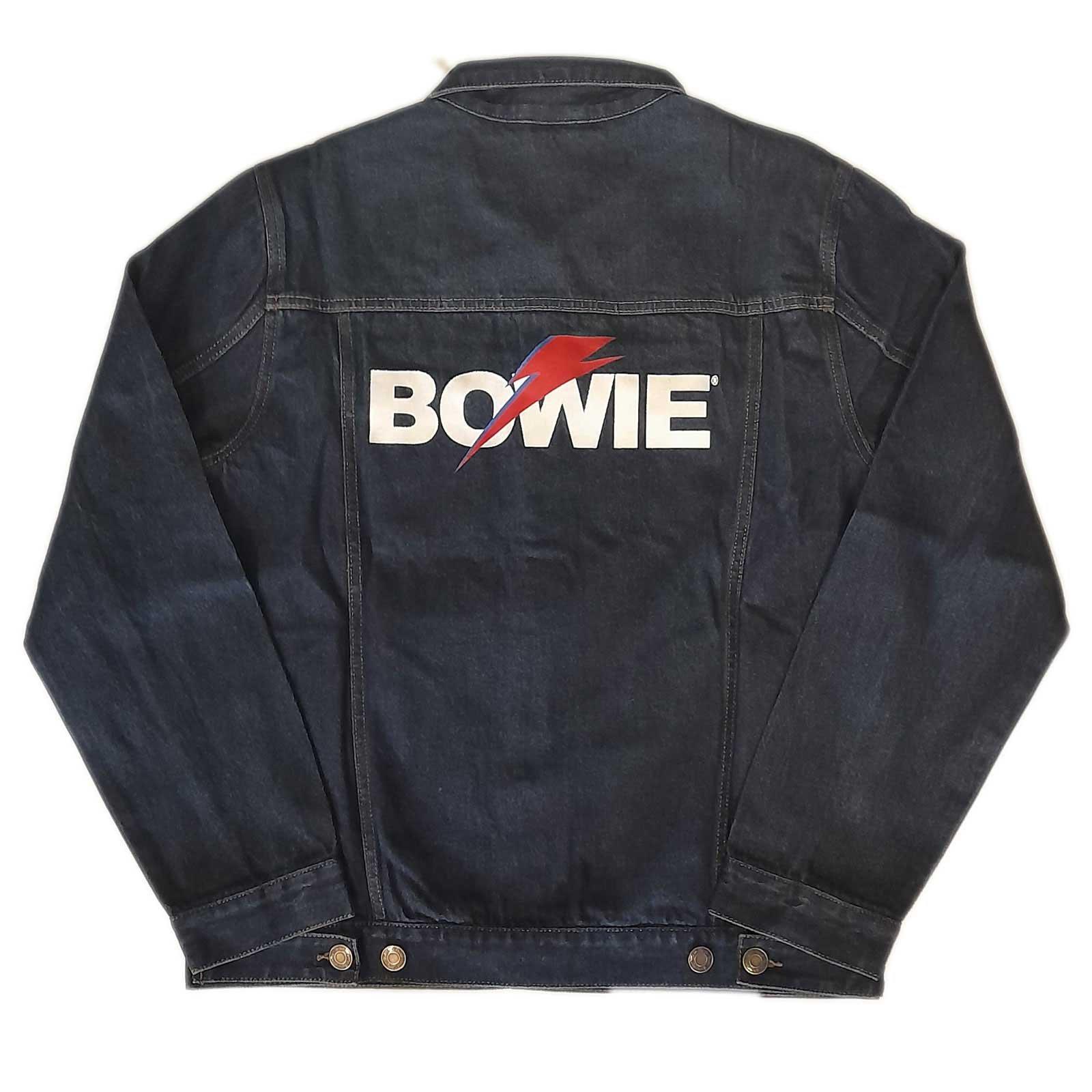 David Bowie  Flash Jeansjacke Logo 