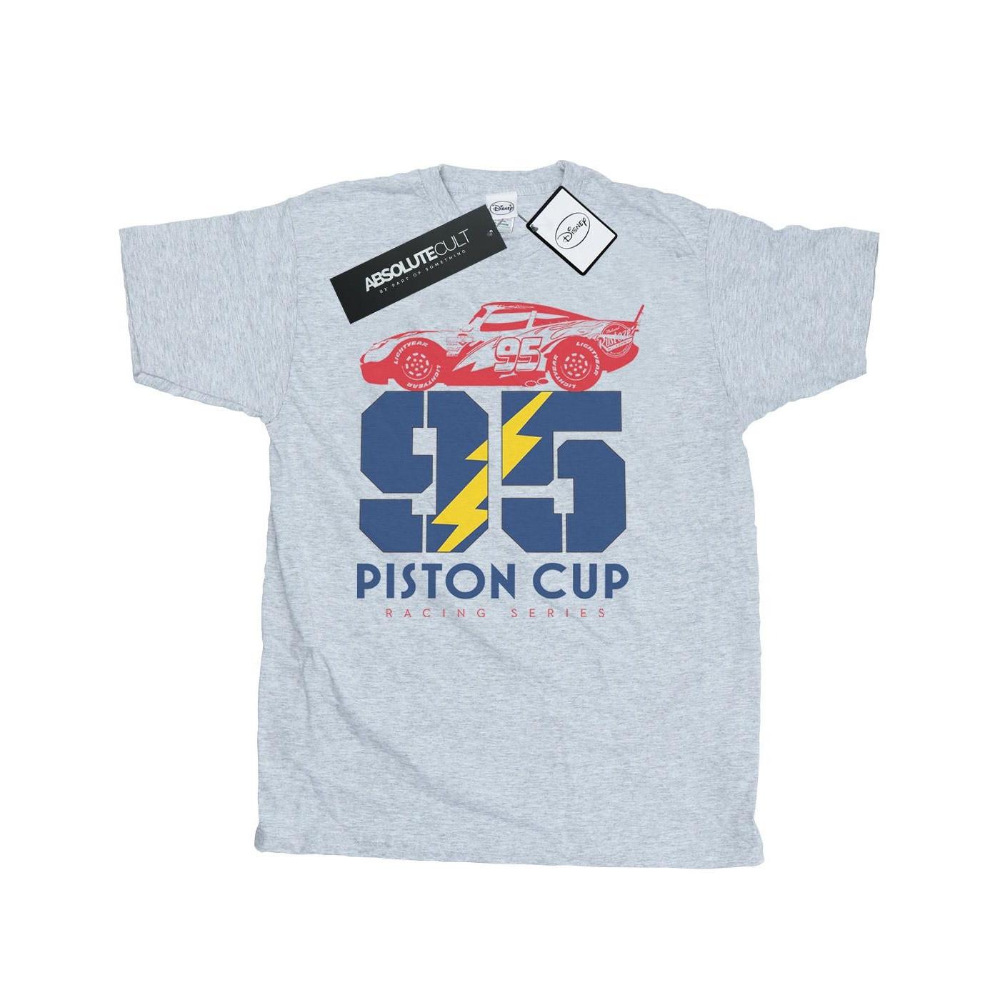 Image of Cars Piston Cup 95 Tshirt Herren Grau M