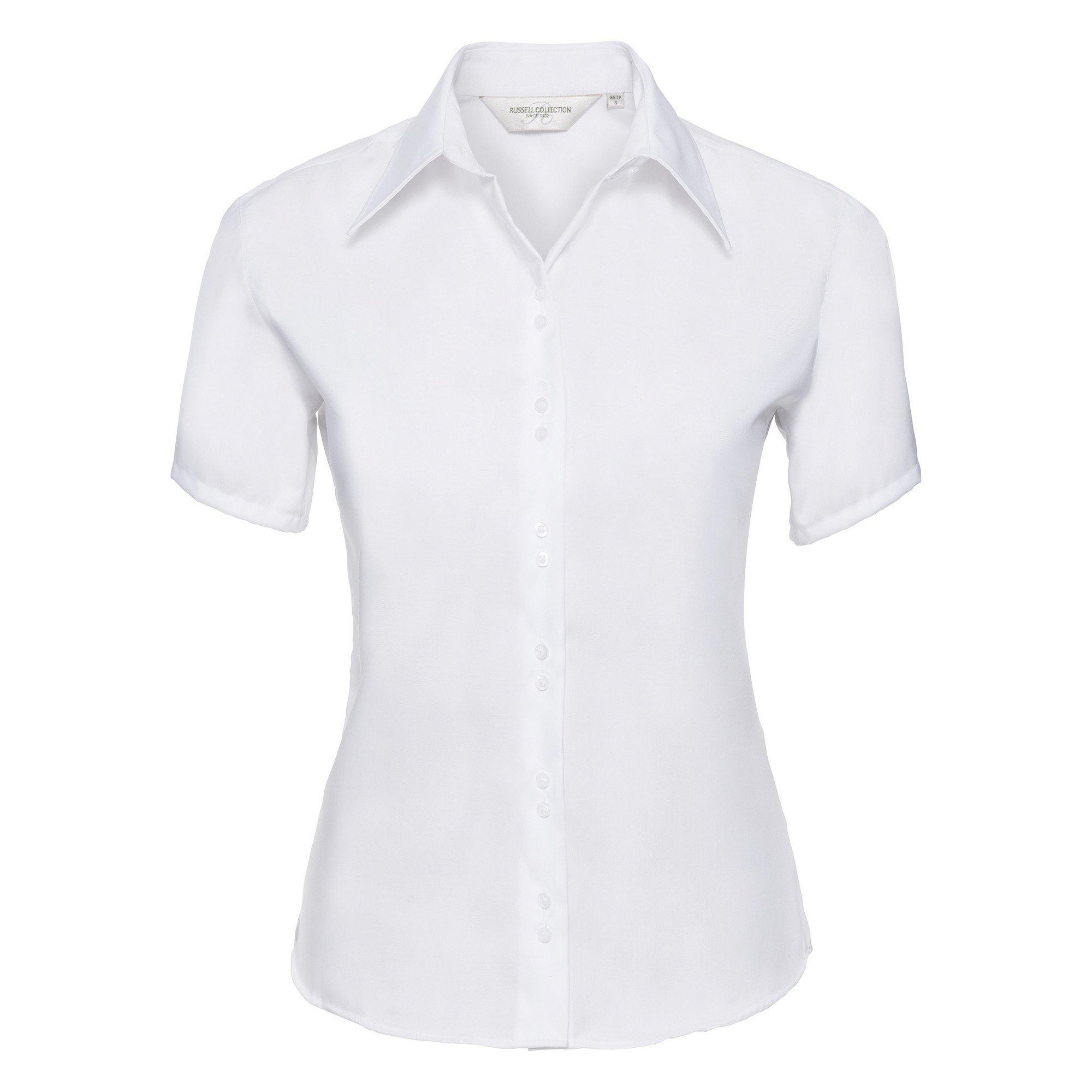 Image of Collection Bluse, Kurzarm, Bügelfrei Damen Weiss M
