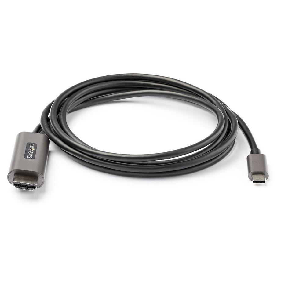 STARTECH  Adapterkabel (USB C, HDMI, Schwarz, Silber, 2 m) 