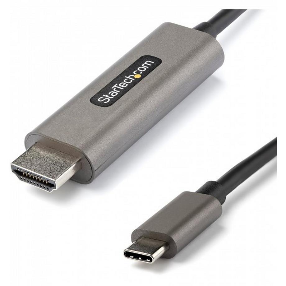 Adapterkabel (USB C, HDMI, Schwarz, Silber, 2 m)