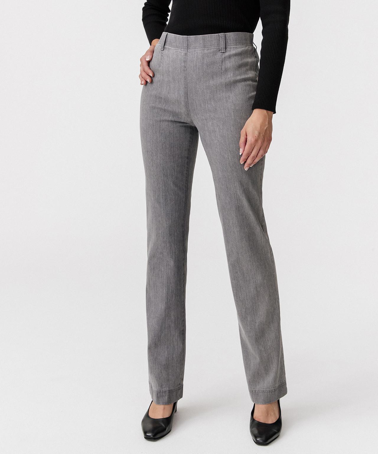 Image of Bauch-weg-jeans In 2 Körpergrößen. Damen Grau 54