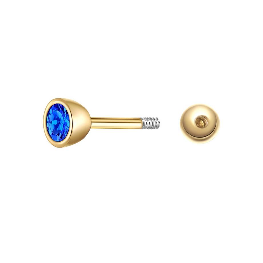 Glanzstücke München  Piercing Geburtsstein Sterling Silber Zirkonia 