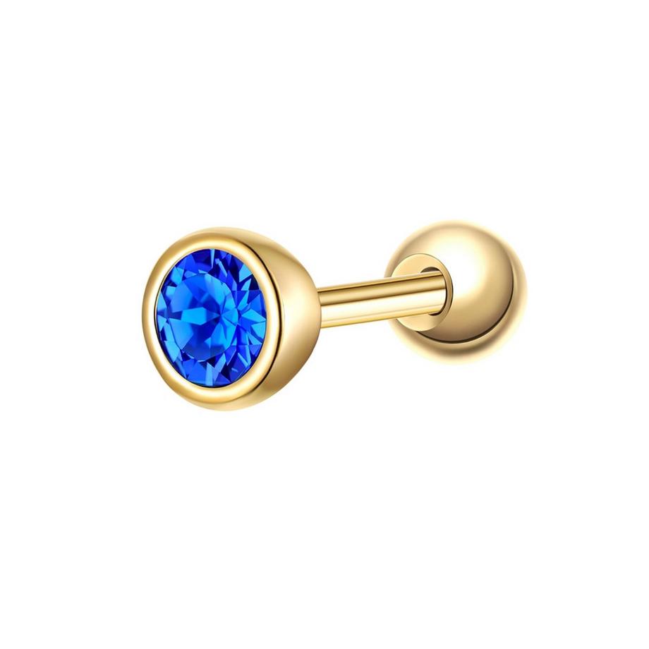 Piercing Geburtsstein Sterling Silber Zirkonia