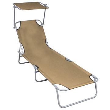 Chaise longue tissu
