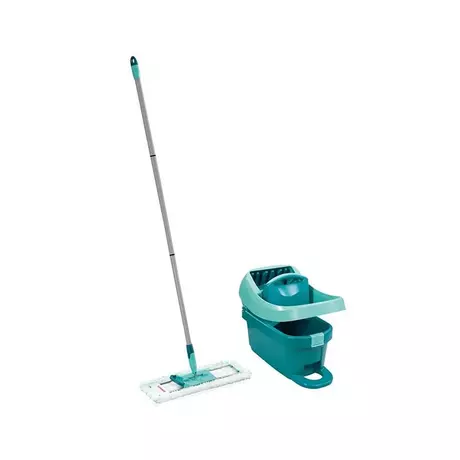 Leifheit Set Power Mop 3-en-1, seau essoreur avec lave-sol, balai