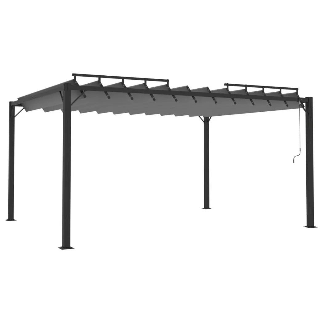 VidaXL - Tonnelle tissu, One Size, Gris