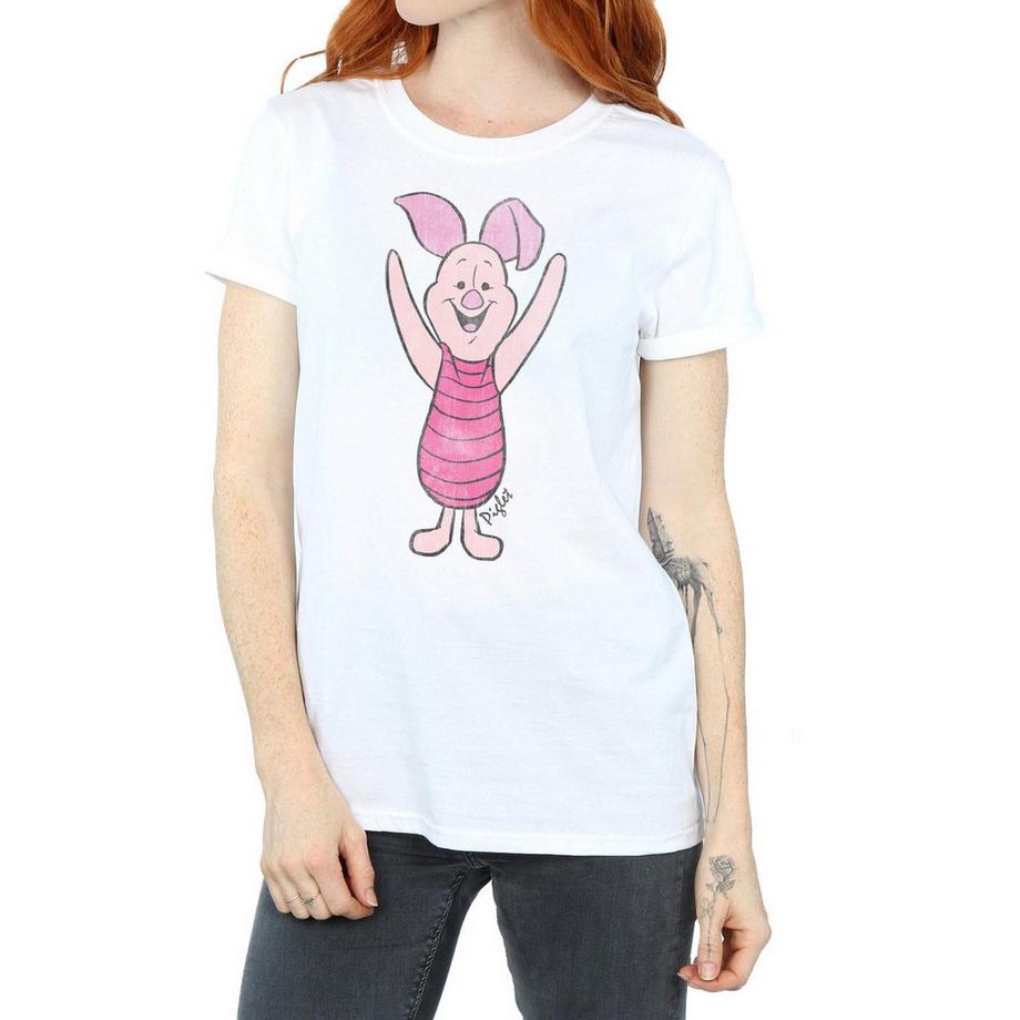 Winnie the Pooh Ferkel Grafikdruck T-Shirt  