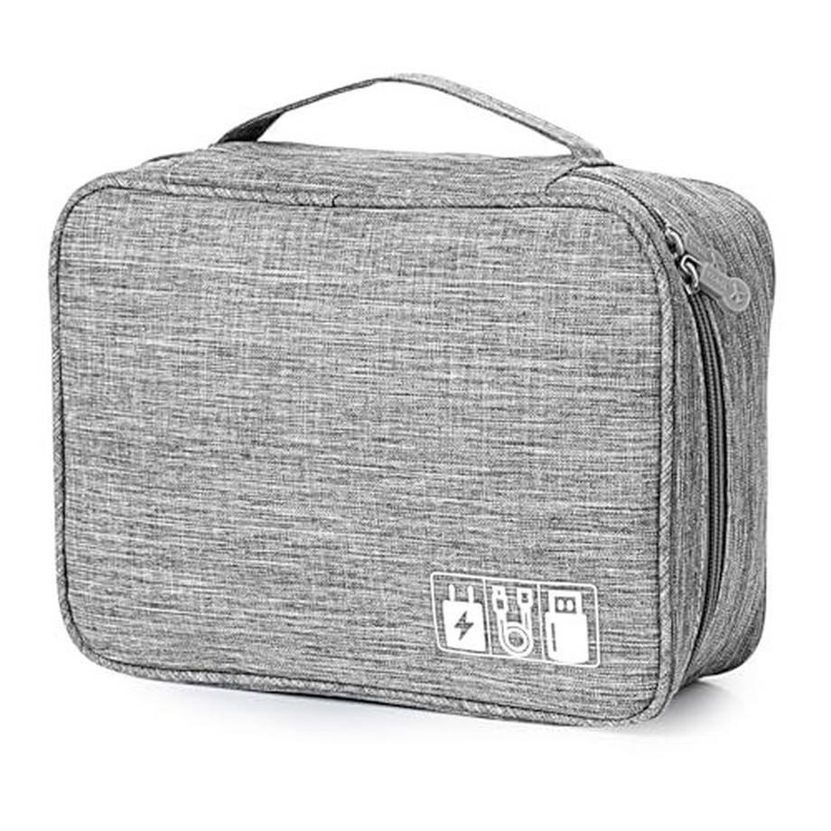 Only-bags.store  Kabeltasche Universal Travel Cable Organizer Bag Cubes Cable Case, 2 Layer Waterproof Adjustable Cable Organizer für Handy-Ladekabel, Powerbank, USB-Sticks, SD-Karten 