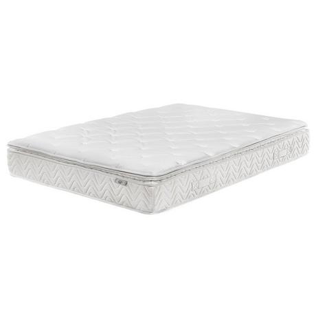 Beliani Matelas à ressorts ensachés en Polyester LUXUS - Moyen  