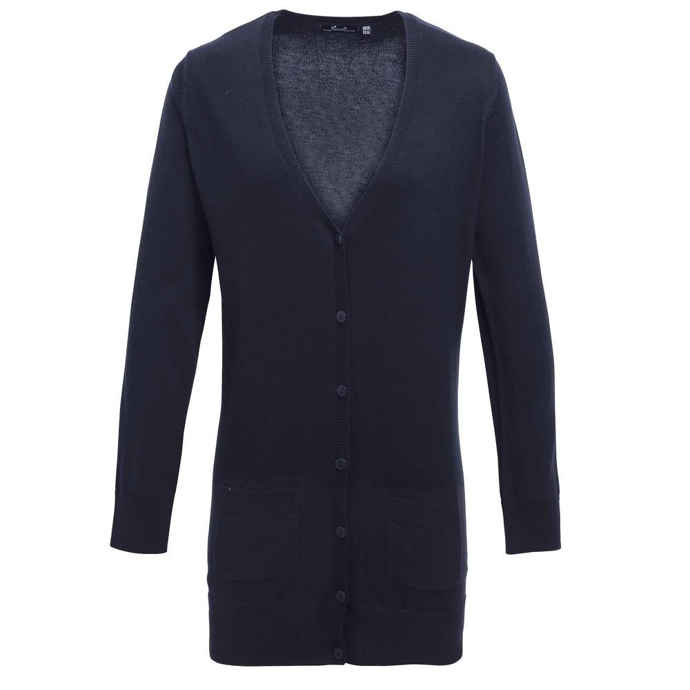 Image of Strickjacke Vausschnitt Unisex Marine 42
