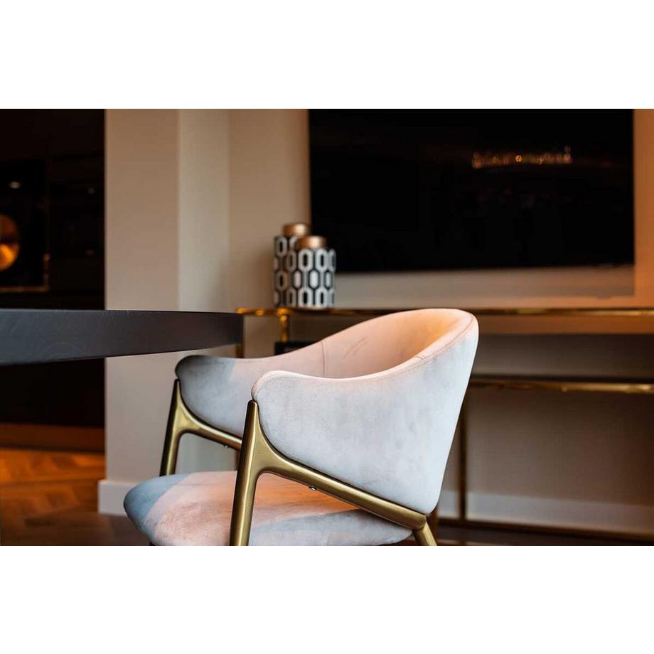 mutoni Sedia Gwen kaki oro spazzolato  