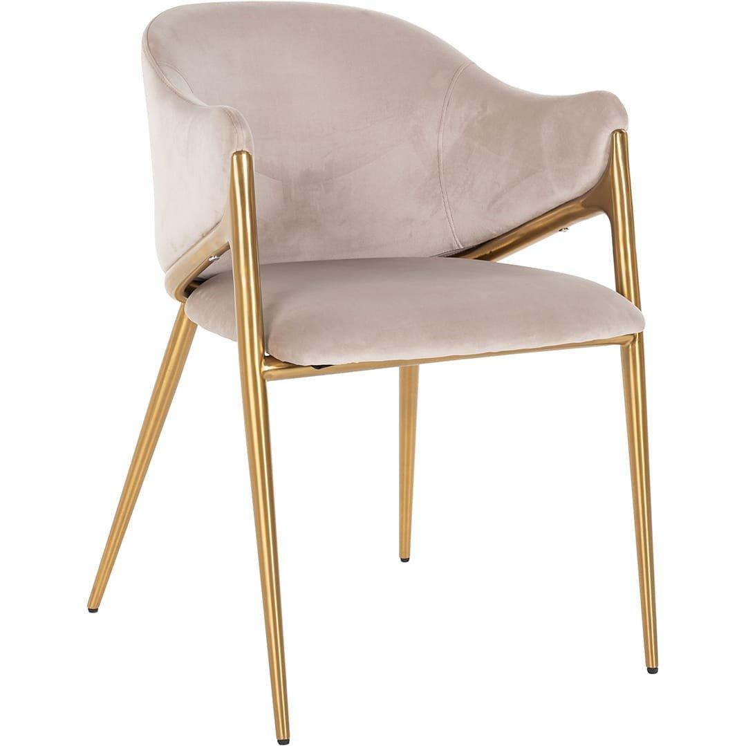 Image of Stuhl Gwen khaki gold gebürstet Stuhl Gwen khaki gold gebürstet