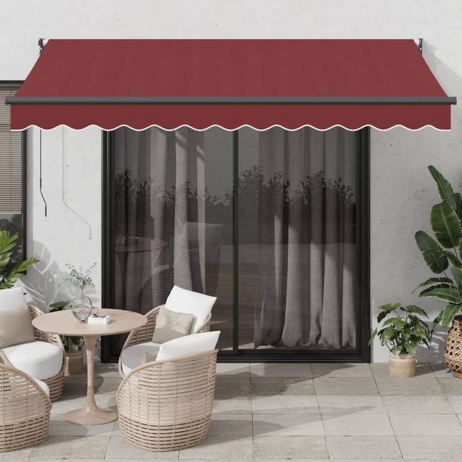 VidaXL Auvent rétractable aluminium  