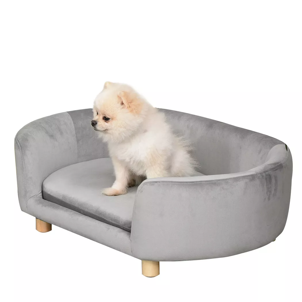 PawHut - Hundesofa, One Size, Grau