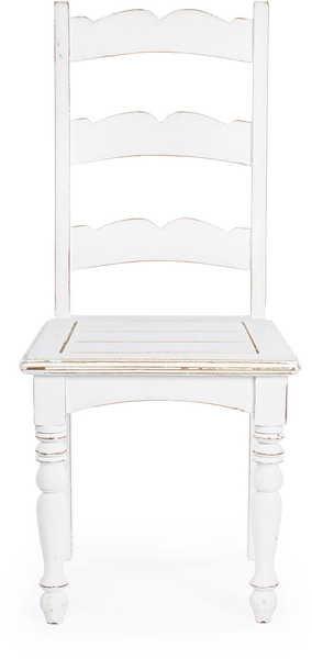 mutoni Chaise en bois Colette blanc  