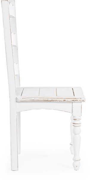 mutoni Chaise en bois Colette blanc  