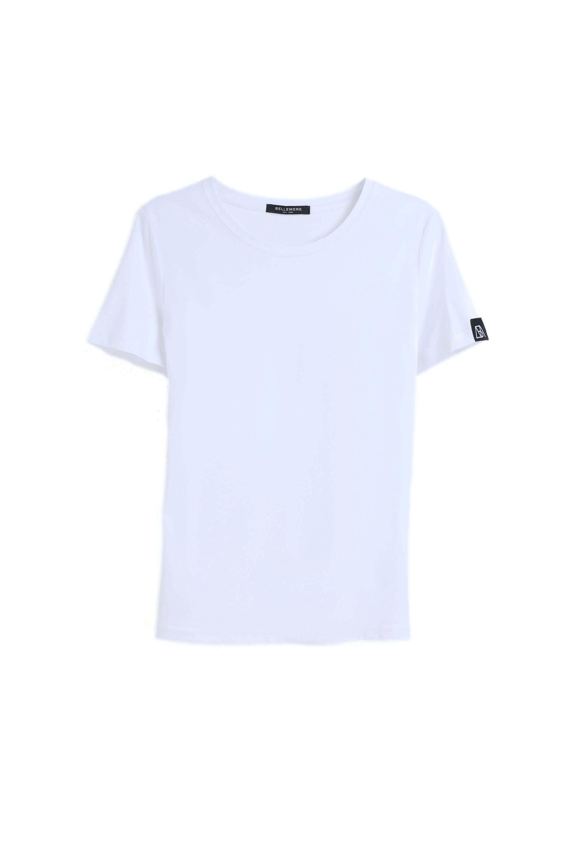 Image of Grand T-shirt Aus Baumwolle Mit Rundhalsausschnitt, 160 G Damen Weiss XL