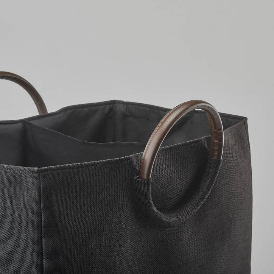 AQUANOVA  Aquanova Jada Wäschekorb 85 l Quadratisch Metall, Polyester Schwarz 