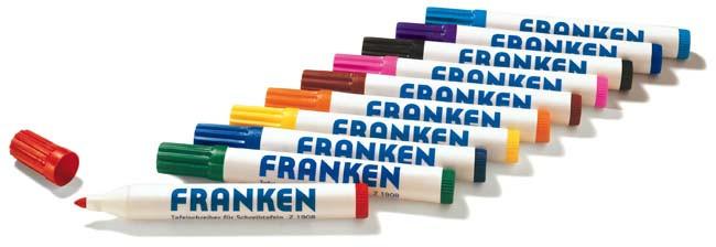 Franken  Franken Z1903 evidenziatore 4 pz Nero, Blu, Rosso 